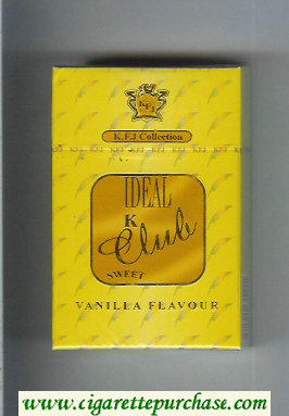 K Club Ideal Sweet Vanilla Flavour cigarettes hard box
